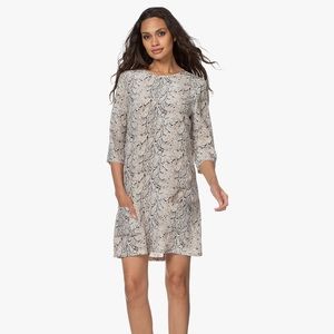 Equipment Silk Snake Print Dress